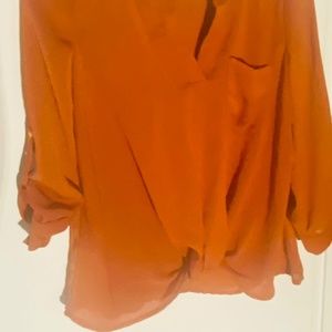 Orange blouse